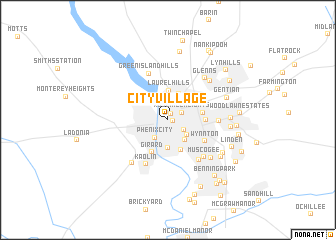 map of City Village