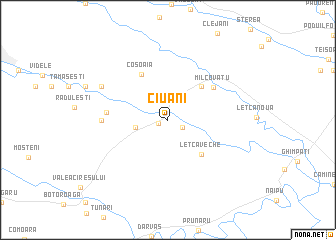 map of Ciuani