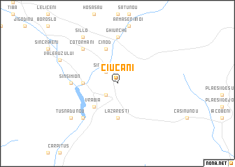 map of Ciucani