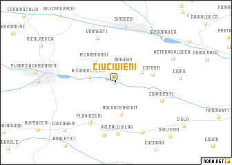 map of Ciuciuieni