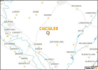 map of Ciuciulea