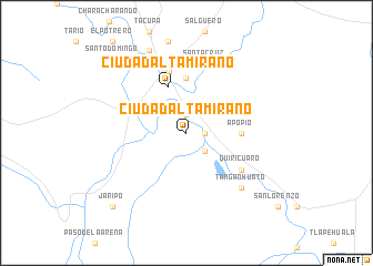 map of Ciudad Altamirano