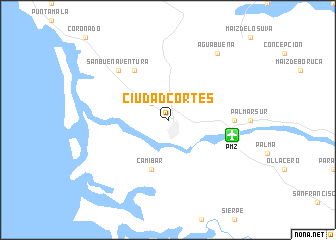 map of Ciudad Cortés