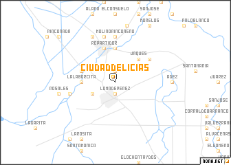 map of Ciudad Delicias