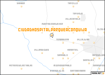 map of Ciudad Hospital Parque Aconquija