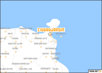 map of Ciudad Jardín