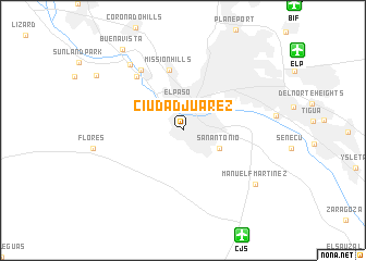 map of Ciudad Juárez