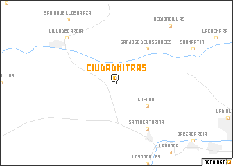 map of Ciudad Mitras