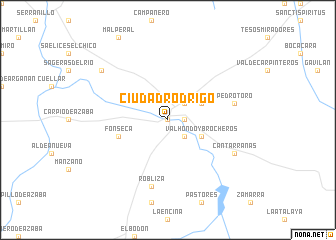 map of Ciudad-Rodrigo