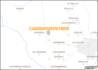 map of Ciudad Universitaria