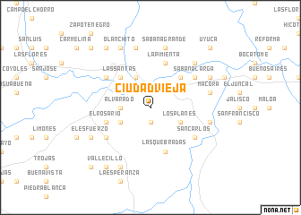 map of Ciudad Vieja