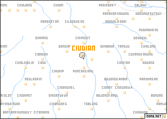 map of Ciudian