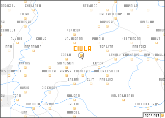 map of Ciula