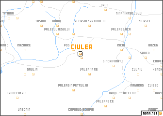 map of Ciulea