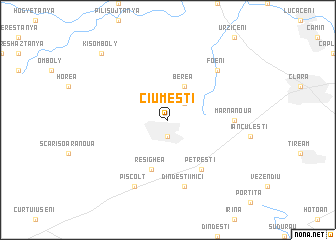 map of Ciumeşti