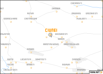 map of Ciunei