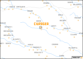map of Ciupagea
