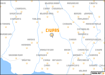 map of Ciupas