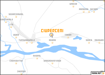 map of Ciuperceni