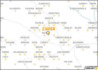 map of Ciurea