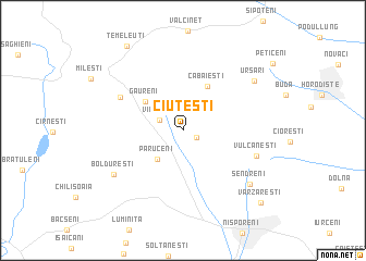 map of Ciuteşti