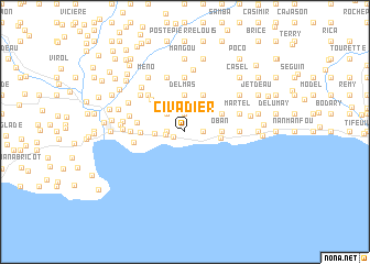 map of Civadier