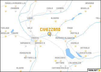 map of Civezzano