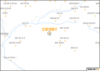 map of Çiviköy