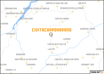 map of Civita Campomarano