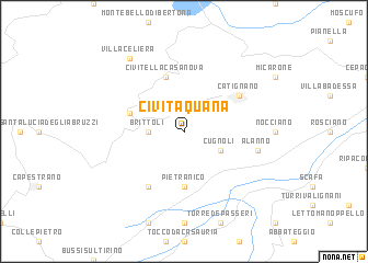 map of Civitaquana