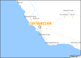 map of Civitavecchia