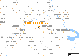 map of Civitella Verrico