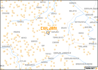 map of Čivljani