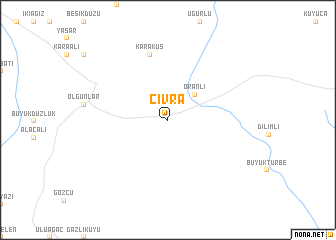 map of Çıvra