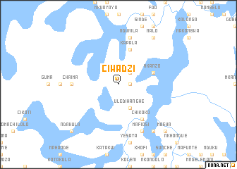 map of Ciwadzi