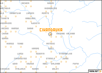 map of Ciwandauka