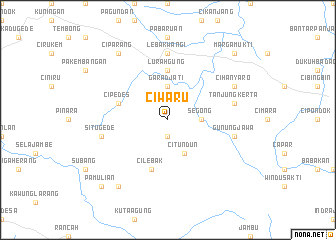 map of Ciwaru