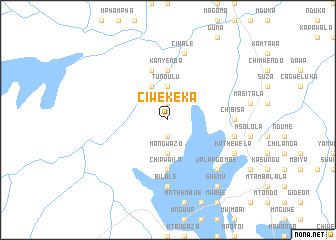 map of Ciwekeka