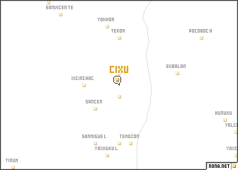 map of Cixú