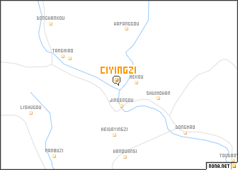 map of Ciyingzi