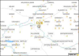 map of Cize