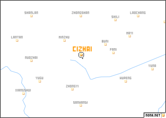 map of Cizhai