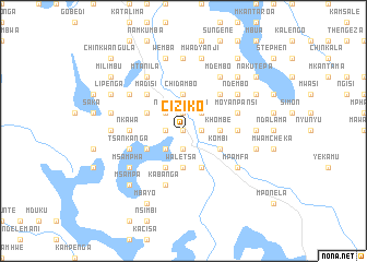 map of Ciziko