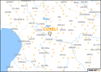 map of Çizmeli
