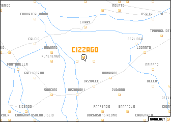 map of Cizzago