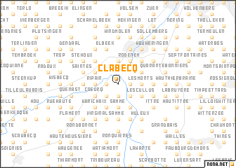 map of Clabecq