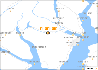 map of Clachaig