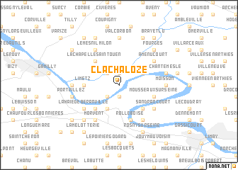 map of Clachalôze