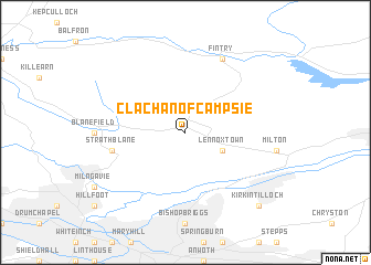 map of Clachan of Campsie