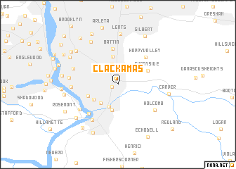 map of Clackamas